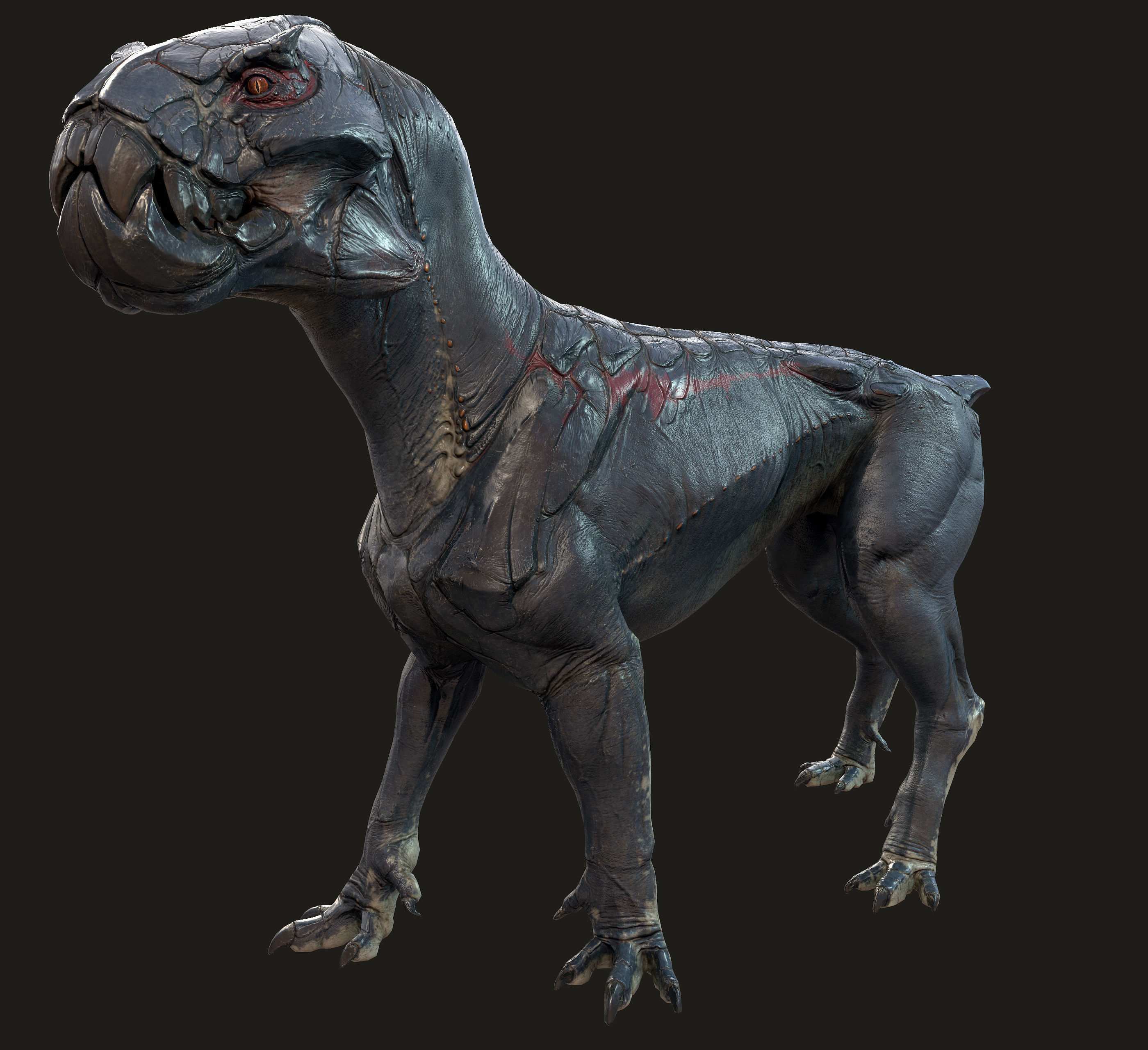 Alien Cat Low-poly 3D model_15