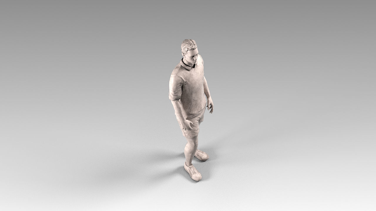 Footballer 02 Rigged PBR Low-poly 3D model_18