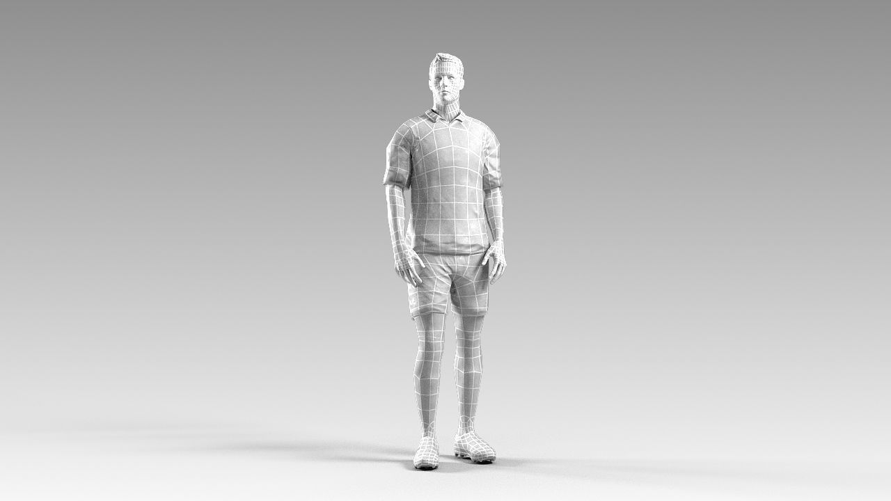 Footballer 02 Rigged PBR Low-poly 3D model_54
