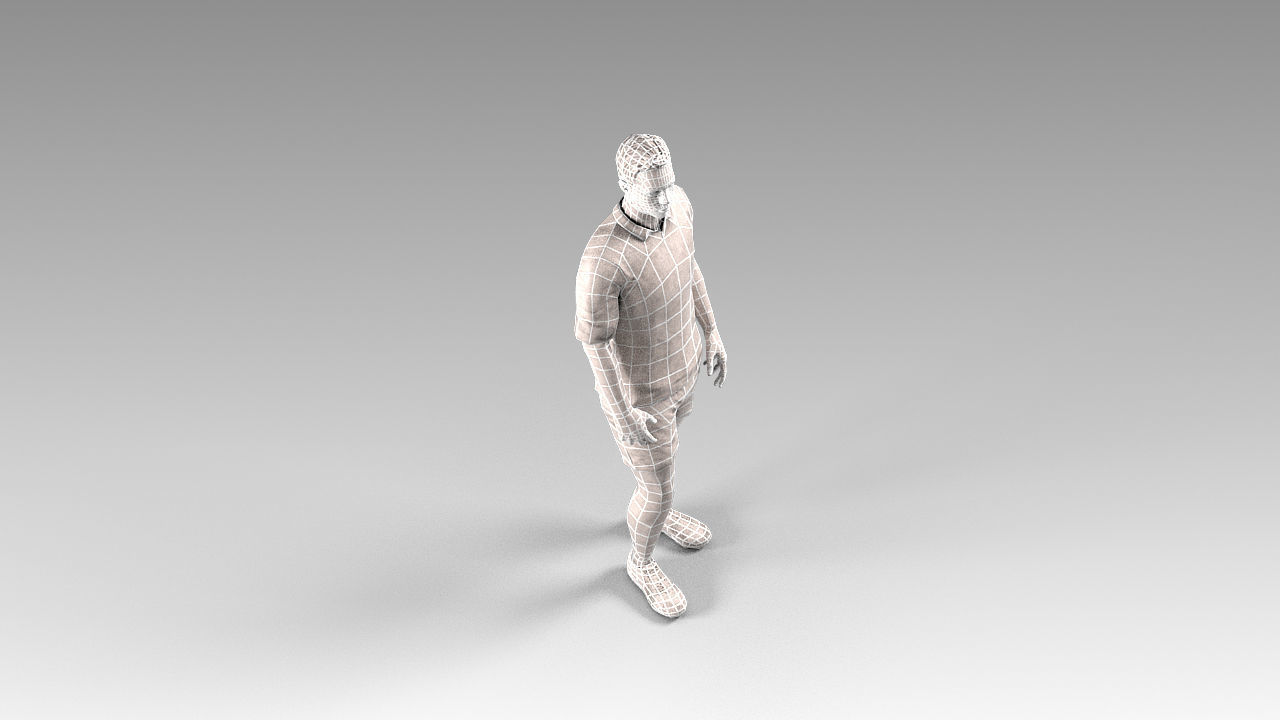 Footballer 02 Rigged PBR Low-poly 3D model_33