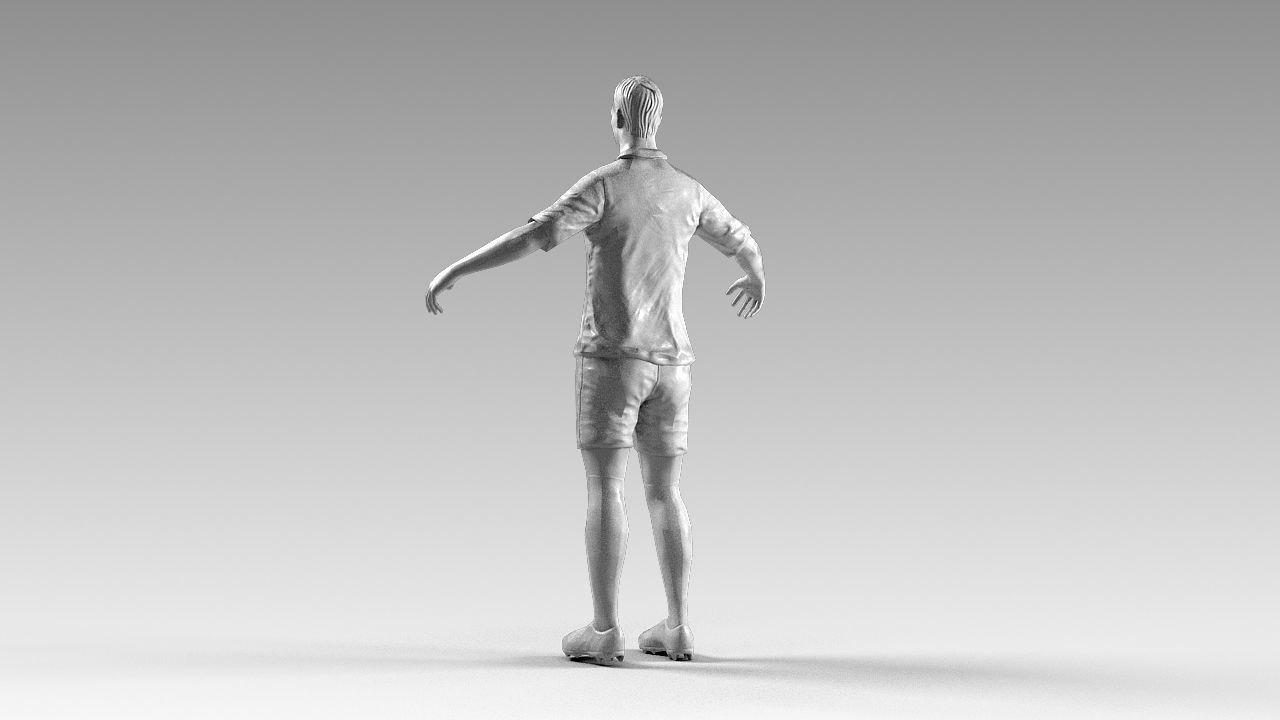 Footballer 02 Rigged PBR Low-poly 3D model_34