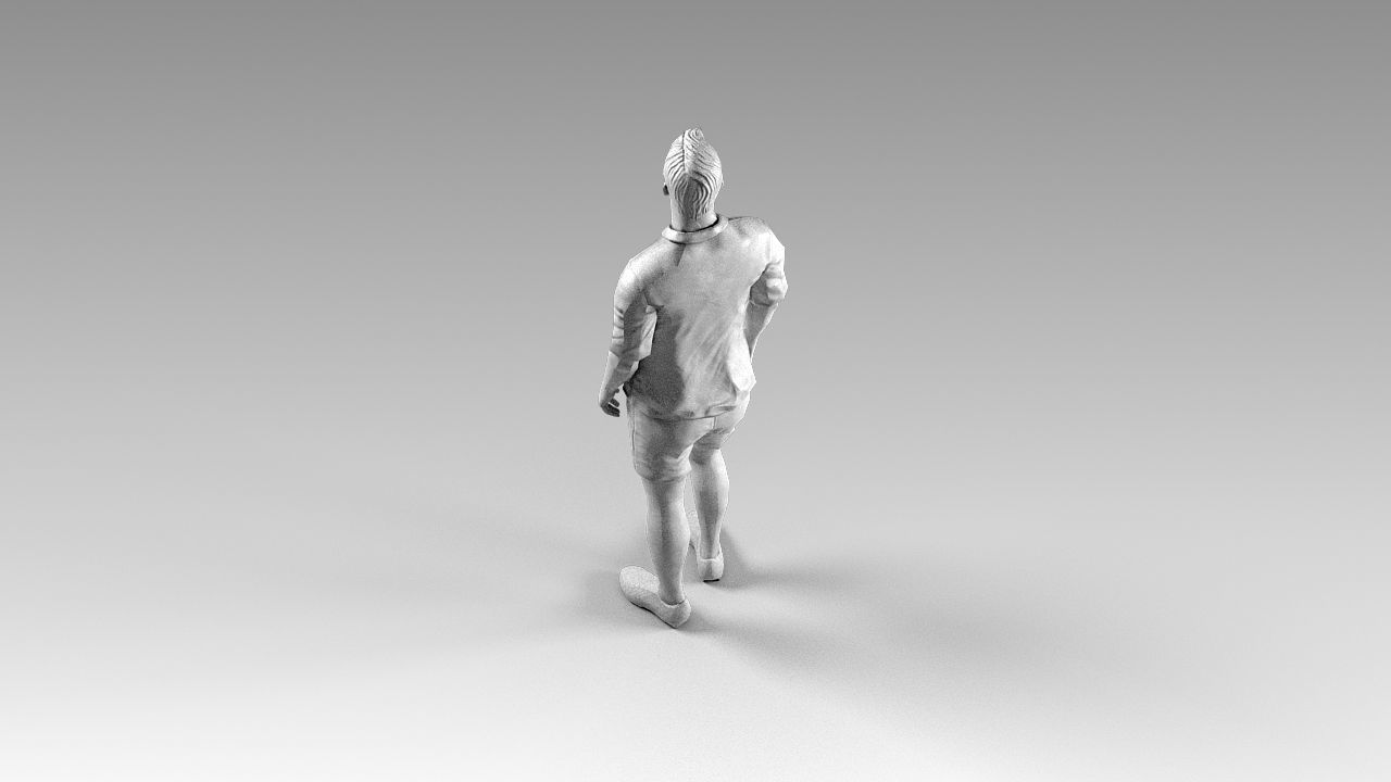 Footballer 02 Rigged PBR Low-poly 3D model_45