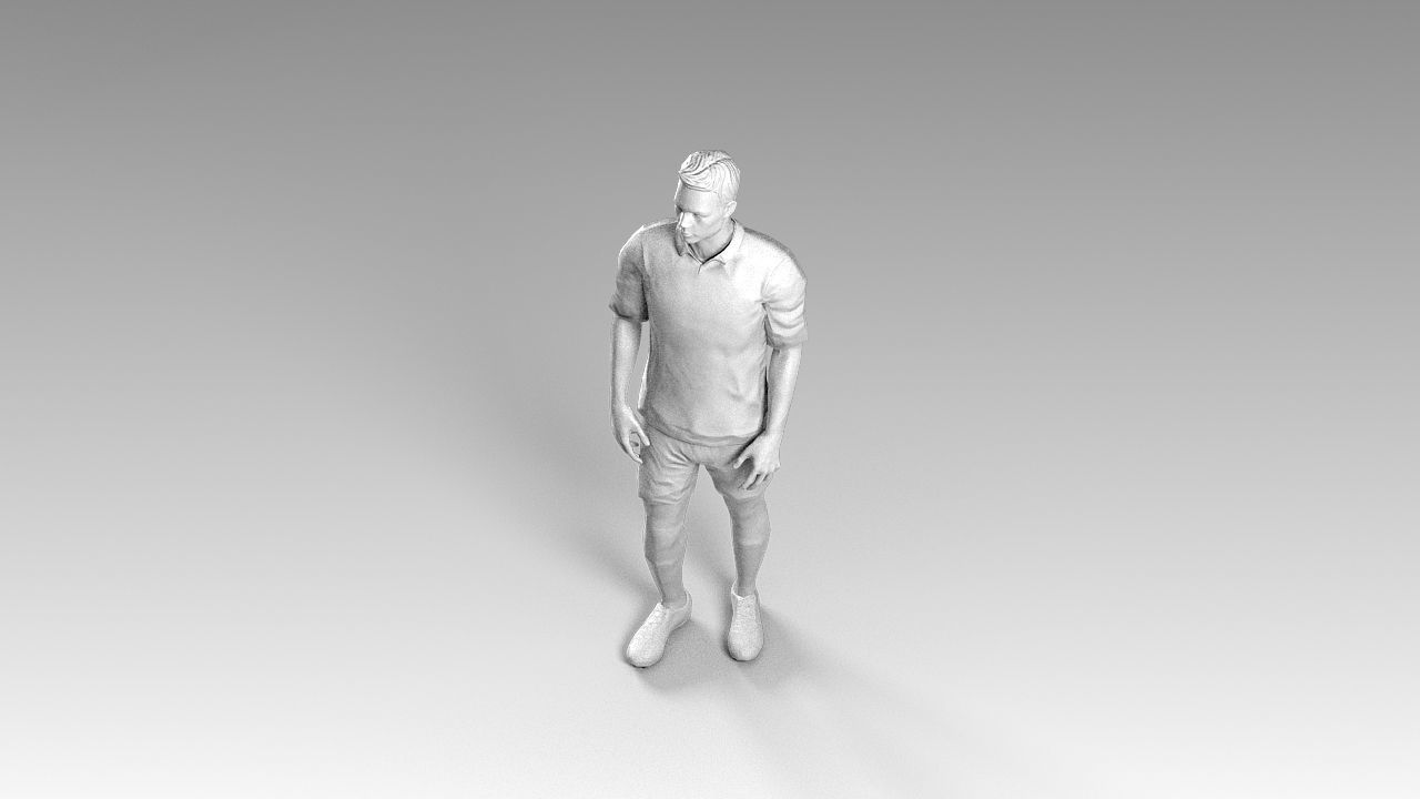 Footballer 02 Rigged PBR Low-poly 3D model_41