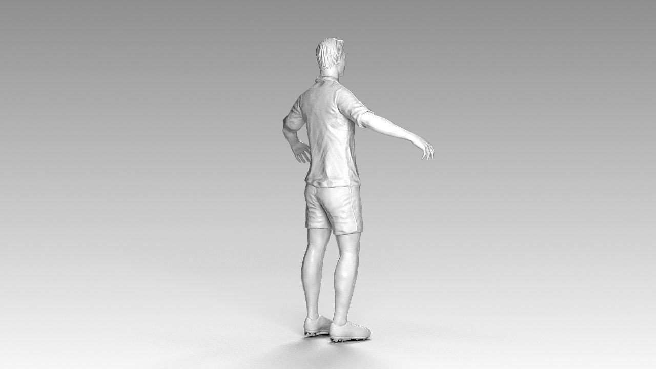 Footballer 02 Rigged PBR Low-poly 3D model_32