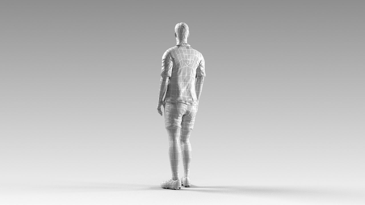 Footballer 02 Rigged PBR Low-poly 3D model_56