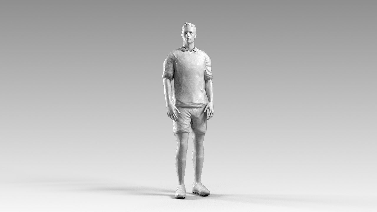 Footballer 02 Rigged PBR Low-poly 3D model_42