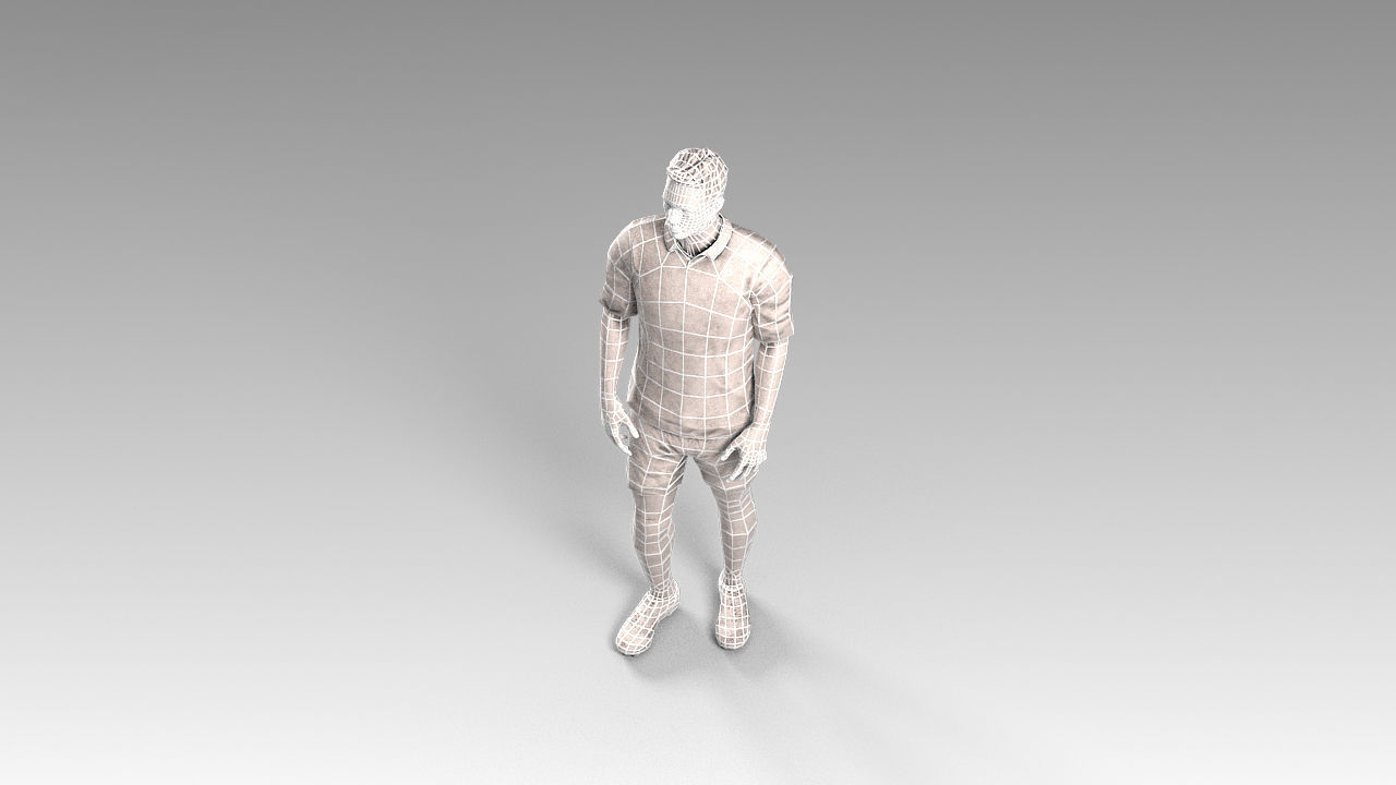 Footballer 02 Rigged PBR Low-poly 3D model_31