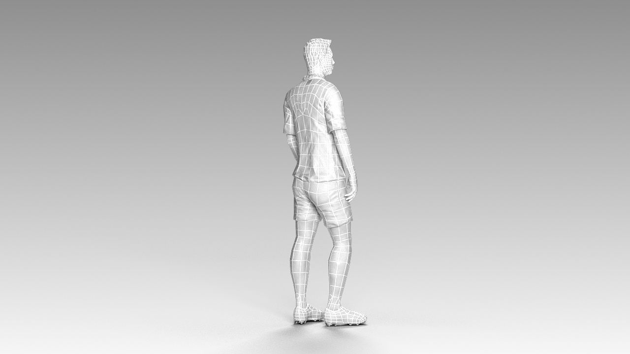 Footballer 02 Rigged PBR Low-poly 3D model_55