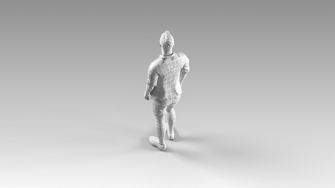 Footballer 02 Rigged PBR Low-poly 3D model_57