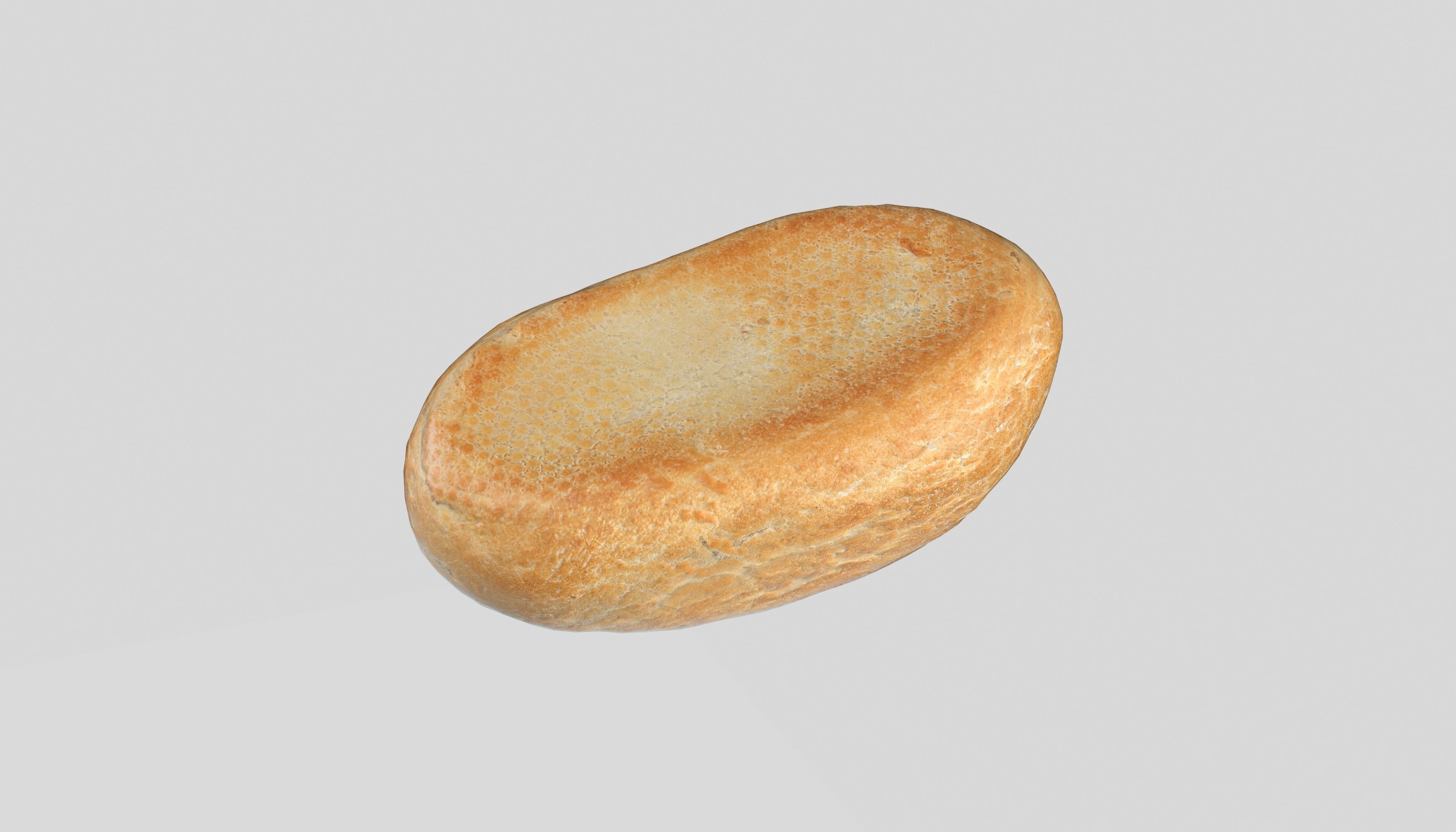 Schnitt Bread Roll Photoscan Low-poly 3D model_3