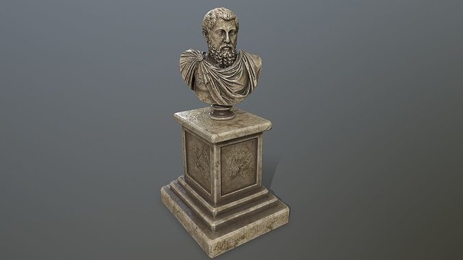 Marcus Aurelius 2 Low-poly 3D model
