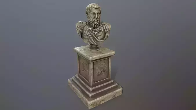 Marcus Aurelius 2 Low-poly 3D model