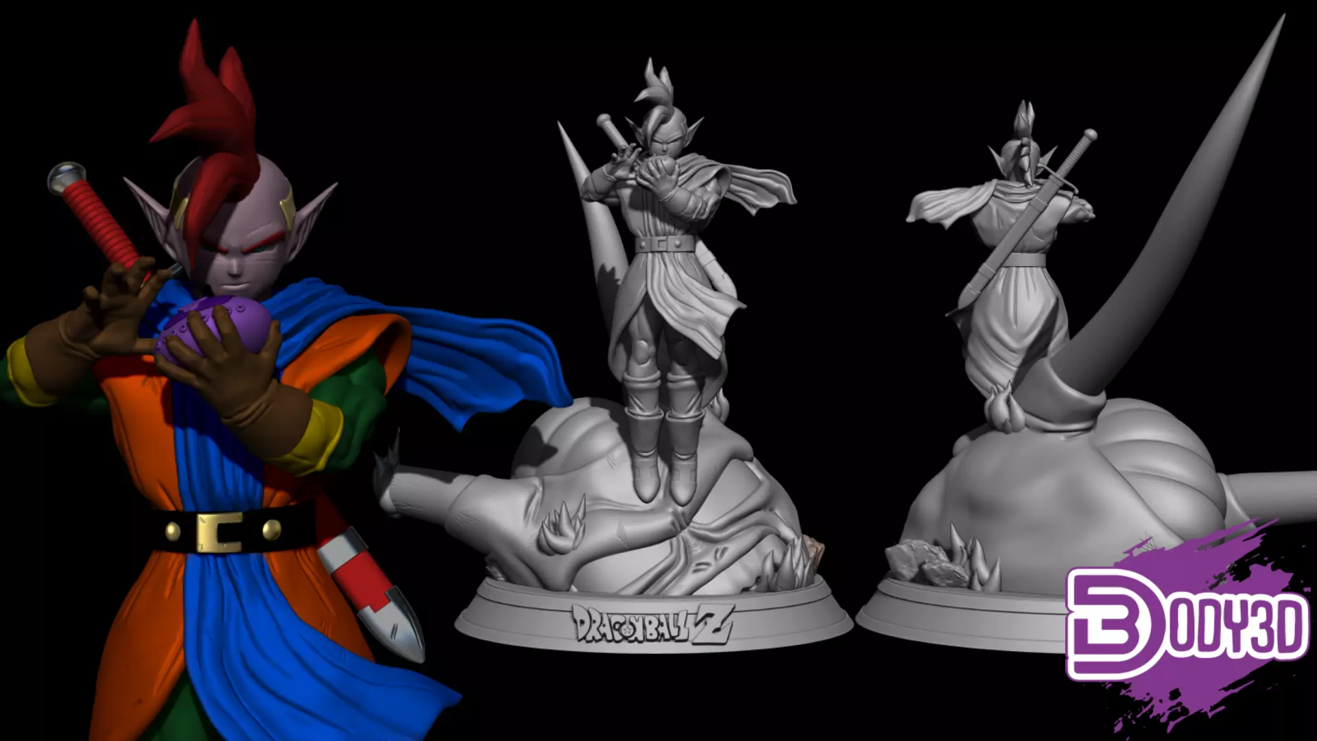 Tapion 1-6 Scale - Dragon Ball 3D print model_0