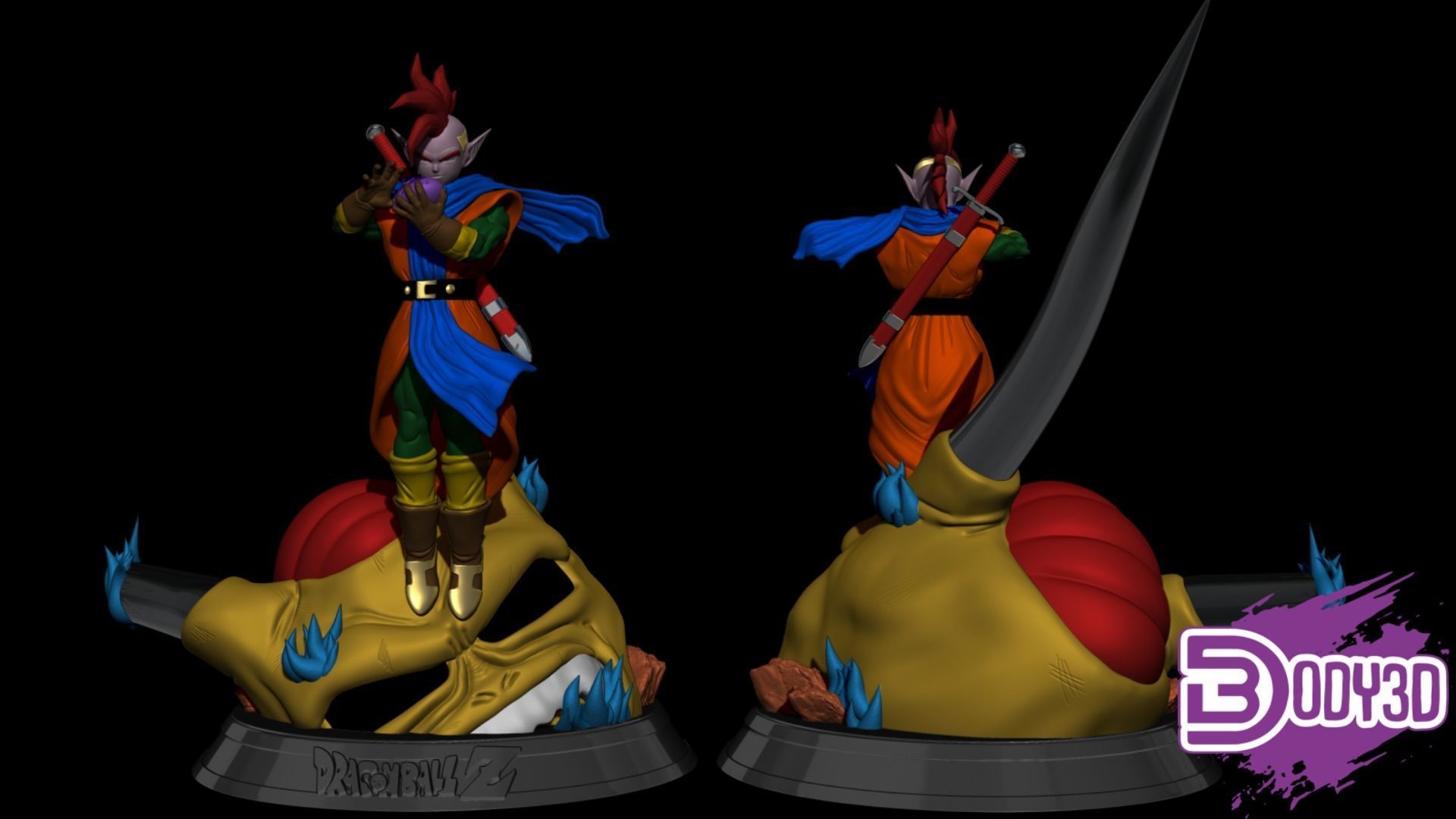 Tapion 1-6 Scale - Dragon Ball 3D print model_1
