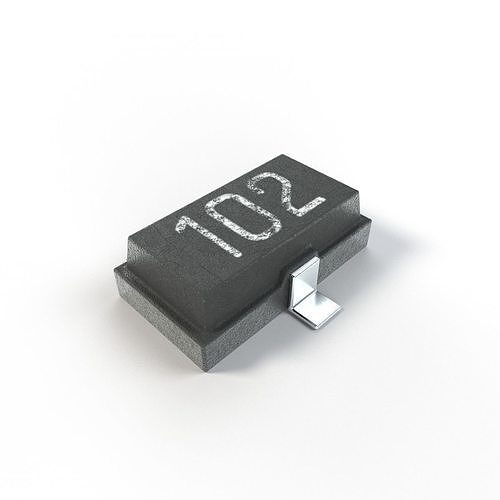 Realistic Transistor model with 2K PBR textures 3D model