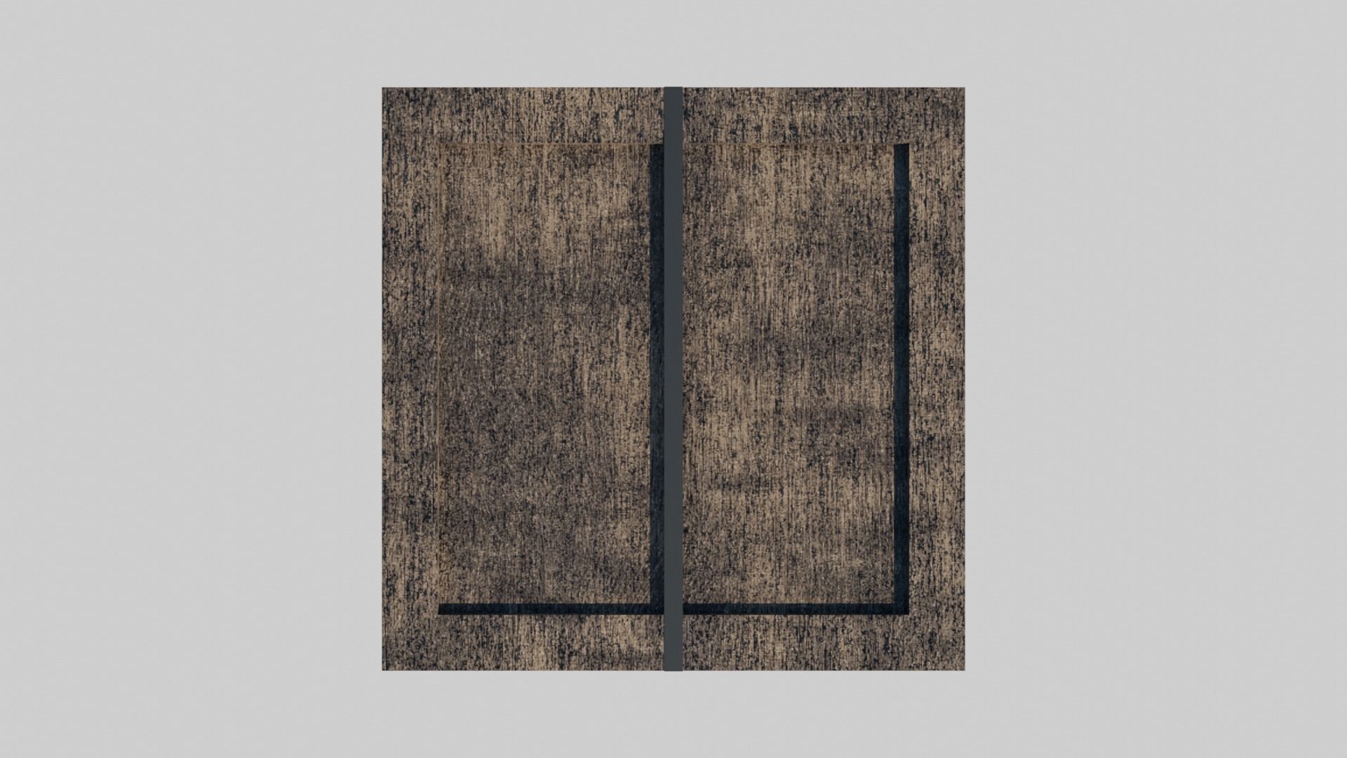 Low Poly Wooden Crate 4 Low-poly 3D model_6