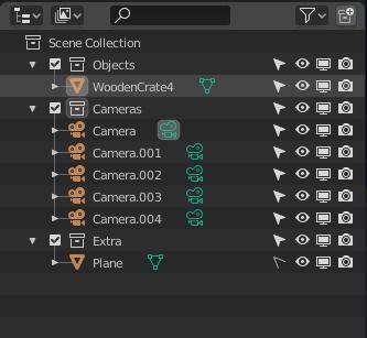 Low Poly Wooden Crate 4 Low-poly 3D model_15