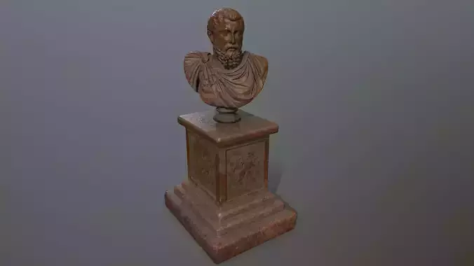 Marcus Aurelius Low-poly 3D model