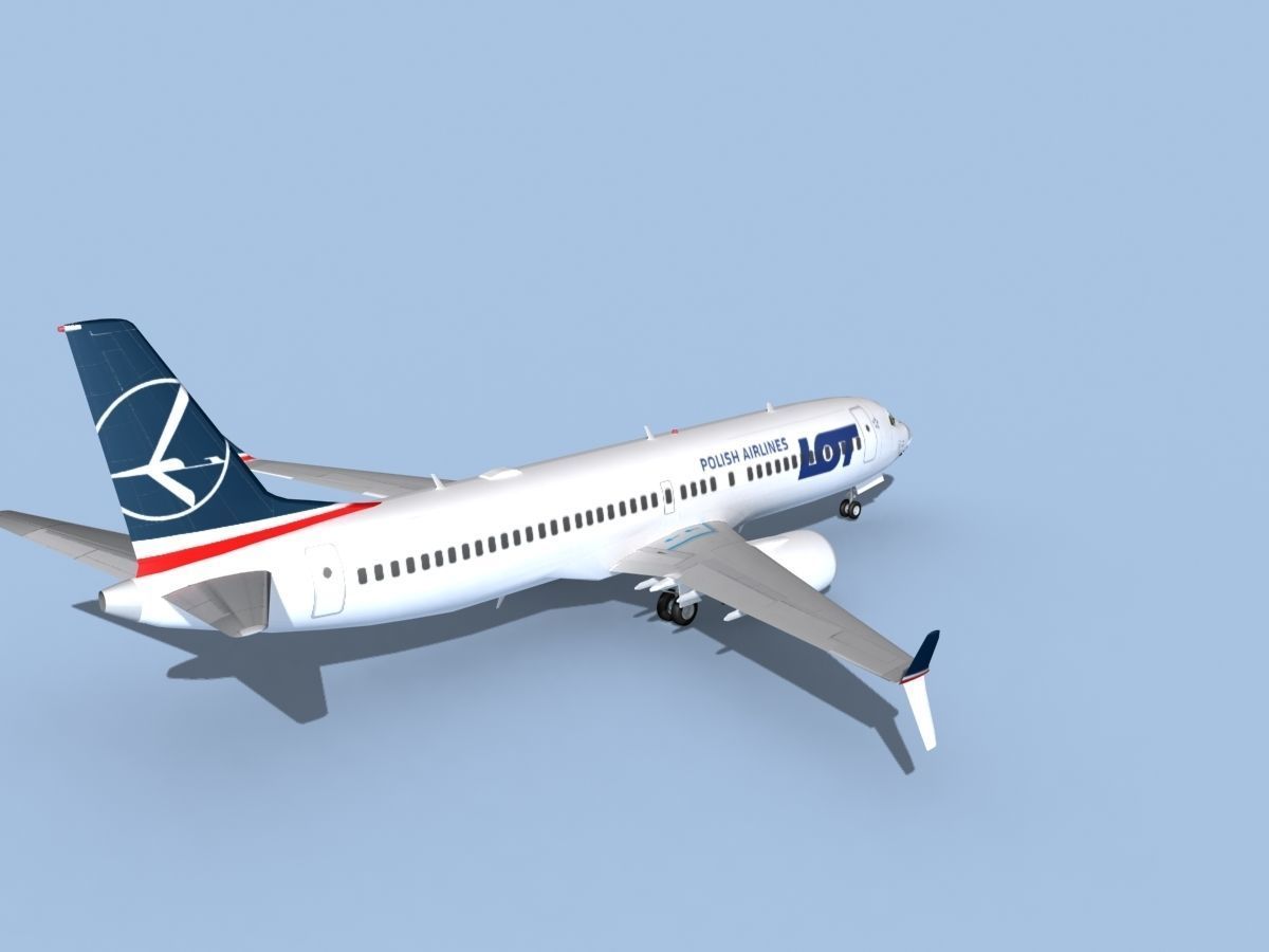 Boeing 737-800 Max Polish LOT 3D model_5