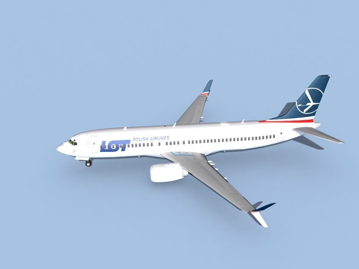Boeing 737-800 Max Polish LOT 3D model_9