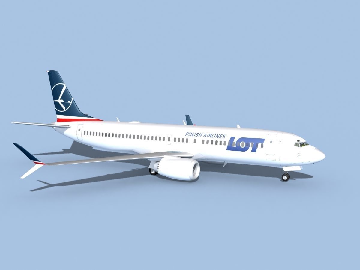 Boeing 737-800 Max Polish LOT 3D model_3