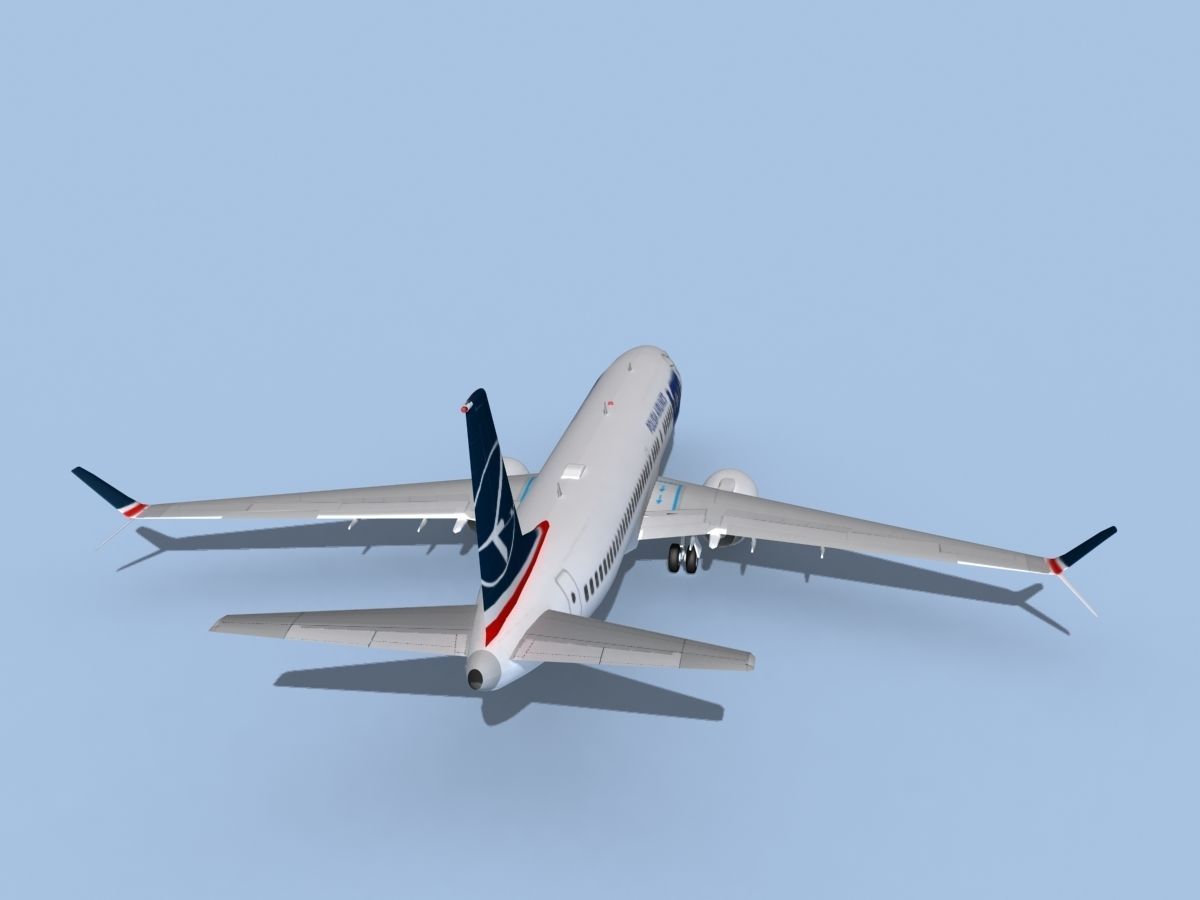 Boeing 737-800 Max Polish LOT 3D model_6