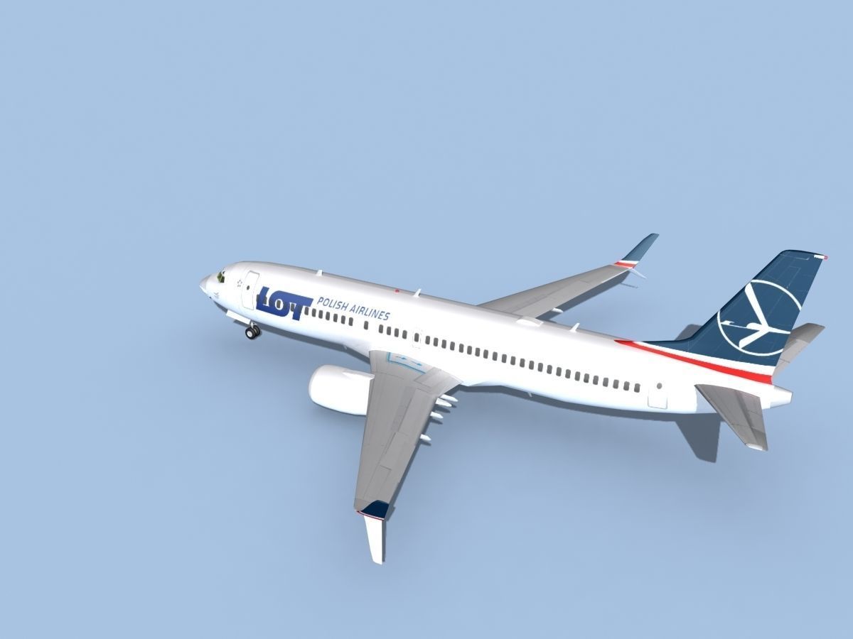 Boeing 737-800 Max Polish LOT 3D model_8