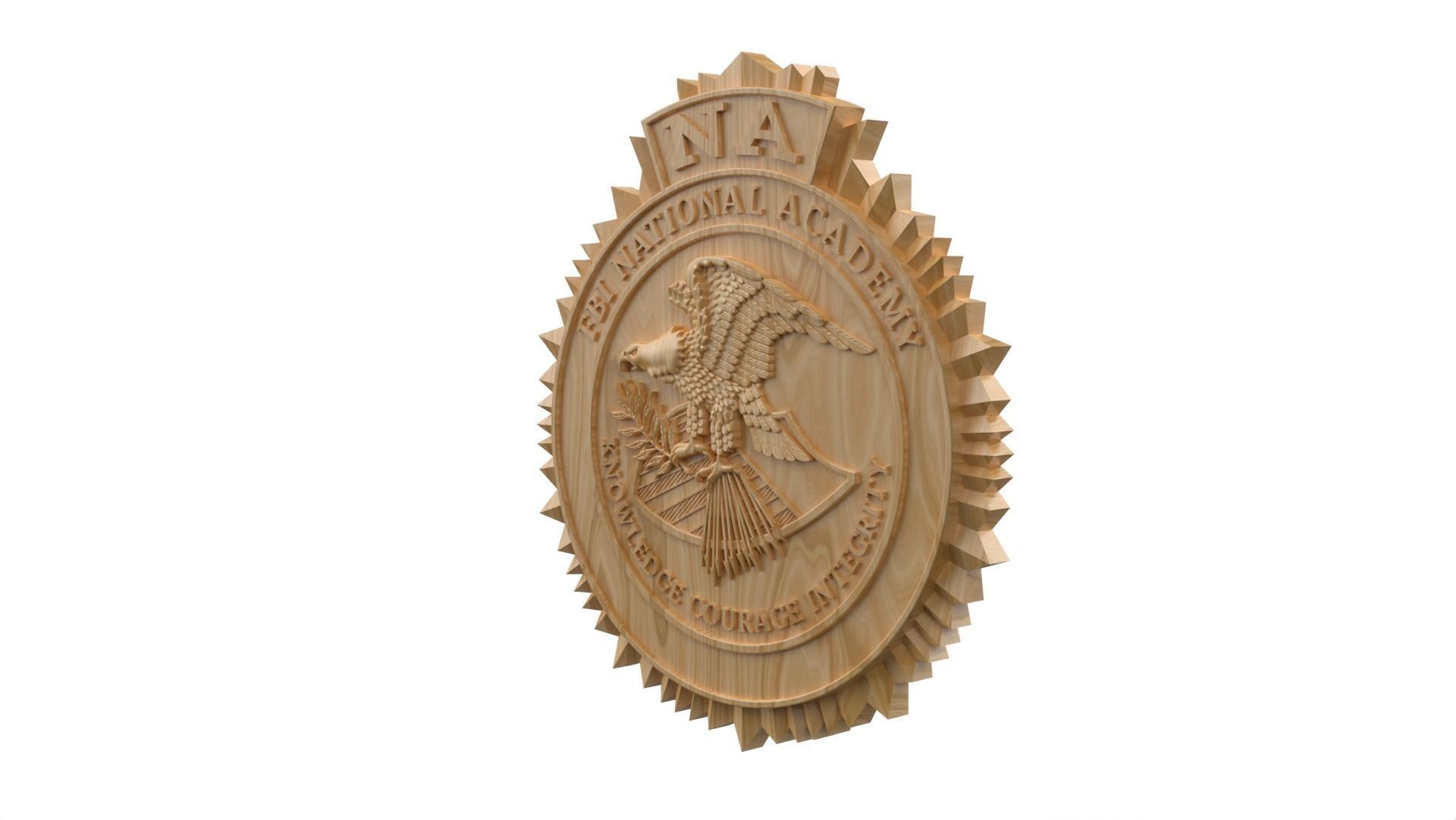 FBI national academy seal 3D print model_1