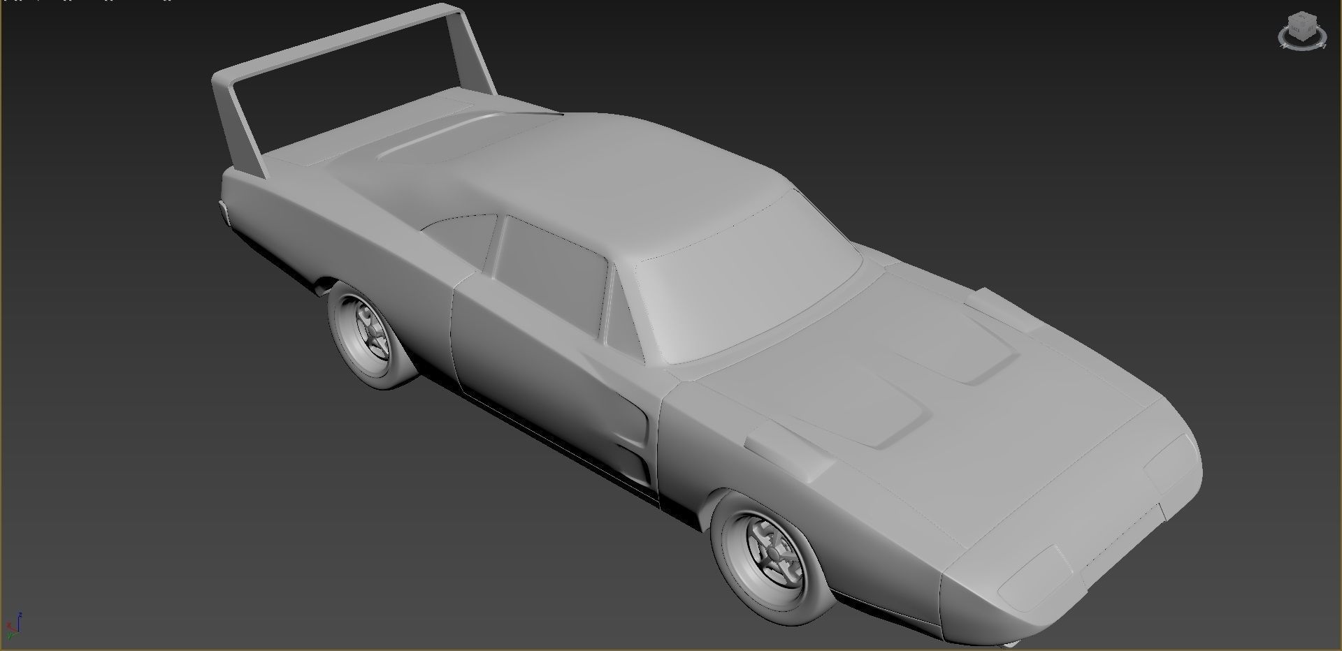 Dodge Charger Daytona 1969 3D print model_5