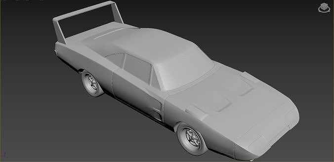Dodge Charger Daytona 1969 3D print model 6