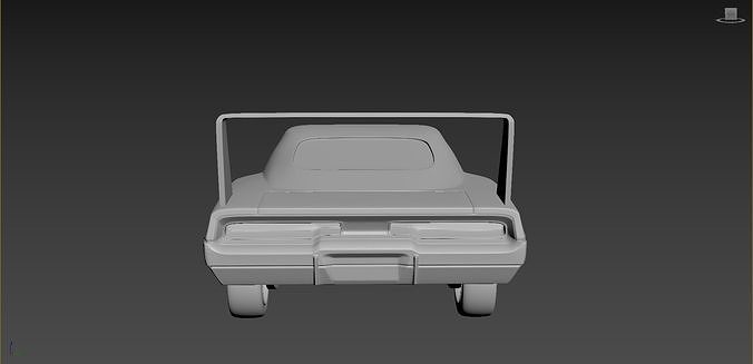 Dodge Charger Daytona 1969 3D print model 4