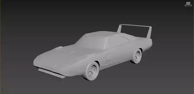 Dodge Charger Daytona 1969 3D print model