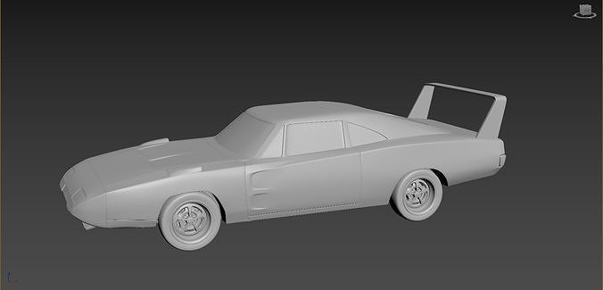 Dodge Charger Daytona 1969 3D print model 2