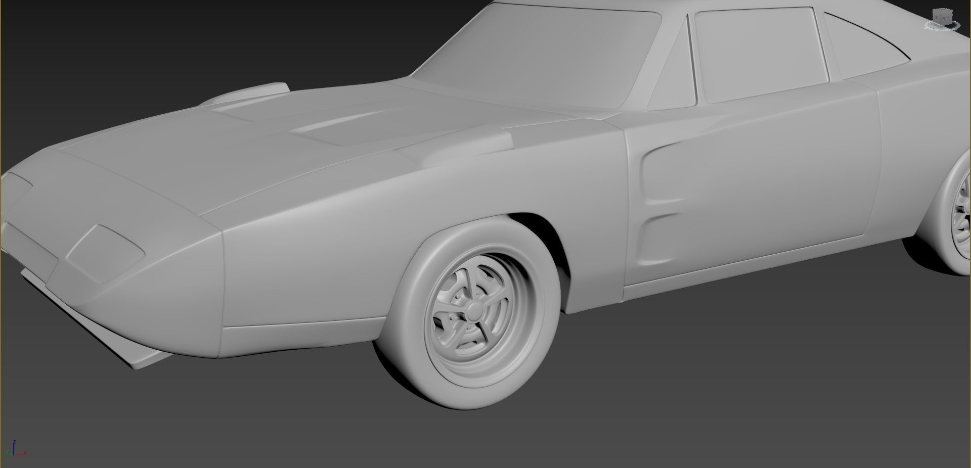 Dodge Charger Daytona 1969 3D print model_7