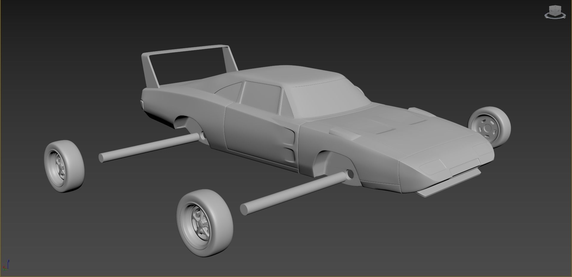 Dodge Charger Daytona 1969 3D print model_9