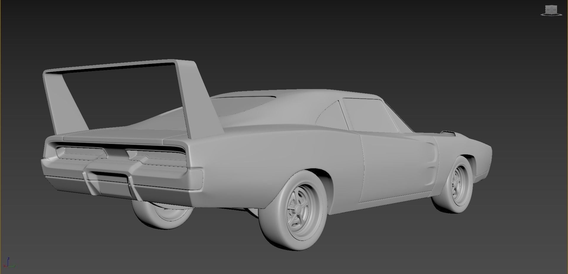 Dodge Charger Daytona 1969 3D print model_4