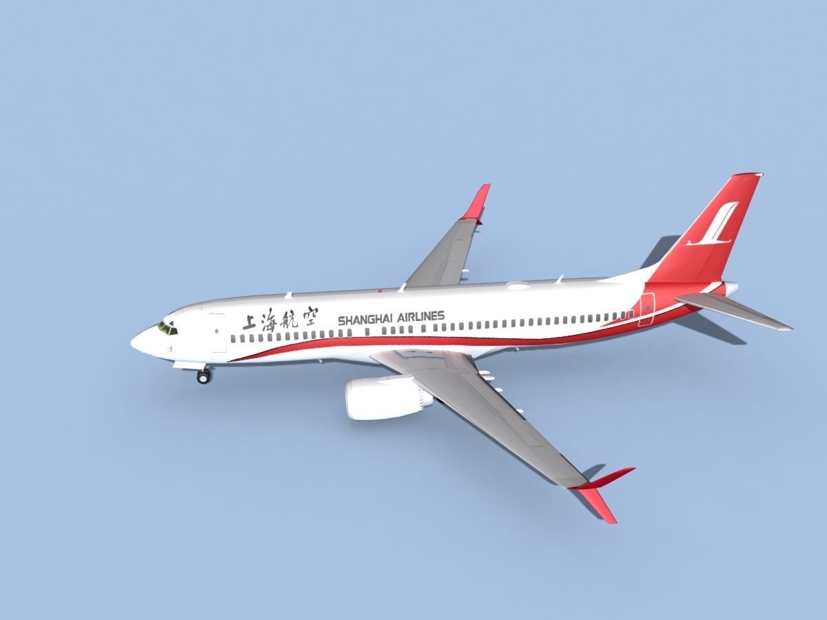 Boeing 737-800 Max Shanghai 3D model_9