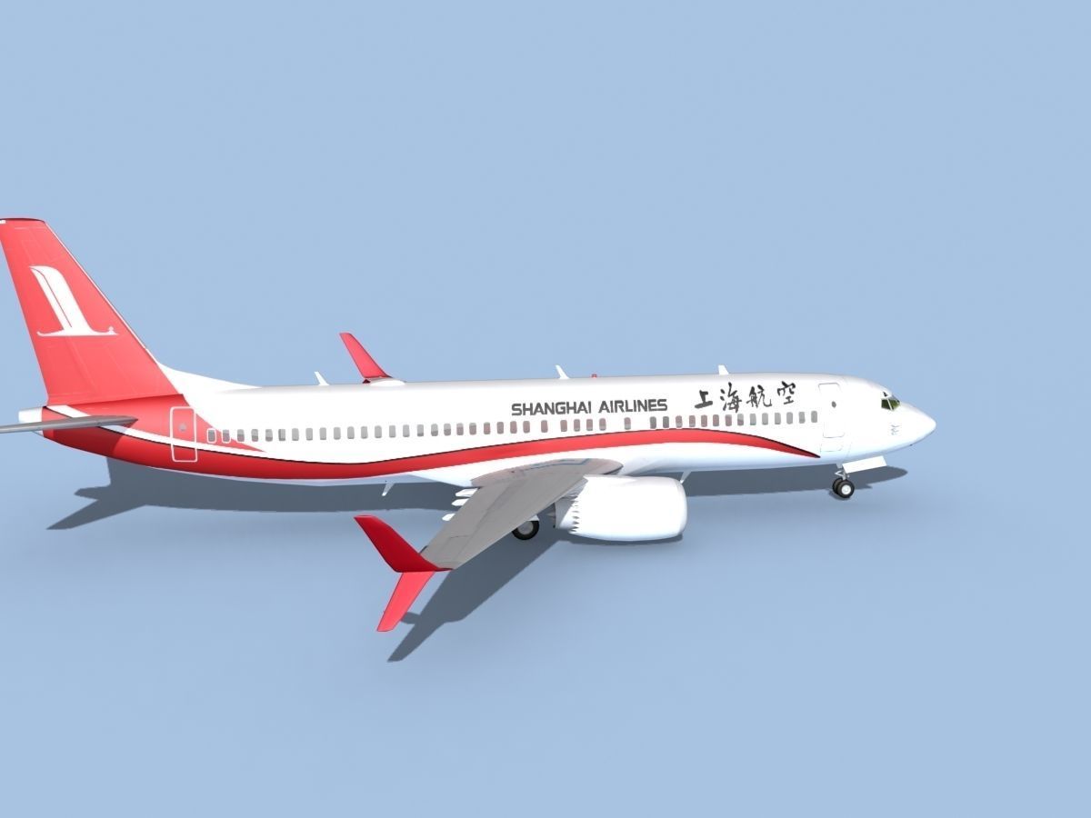 Boeing 737-800 Max Shanghai 3D model_4