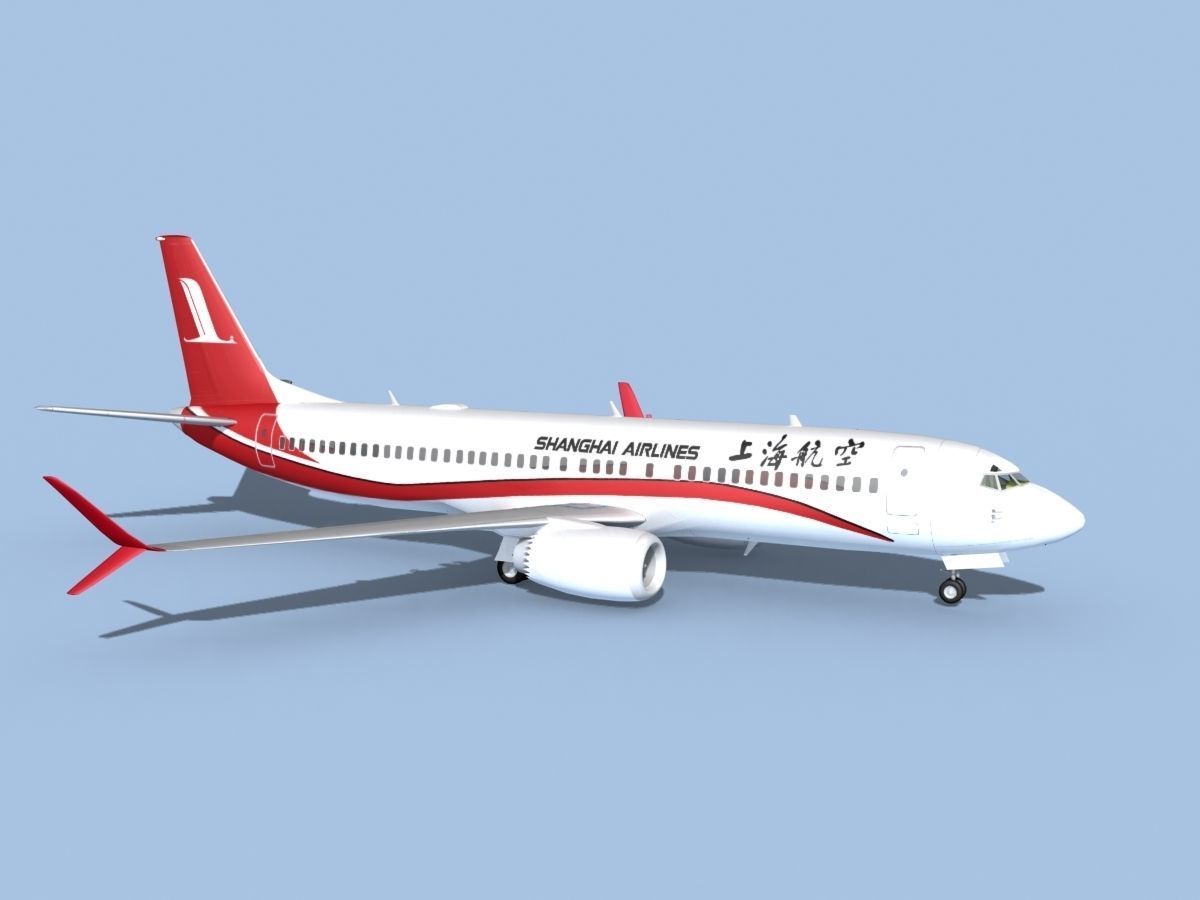 Boeing 737-800 Max Shanghai 3D model_3