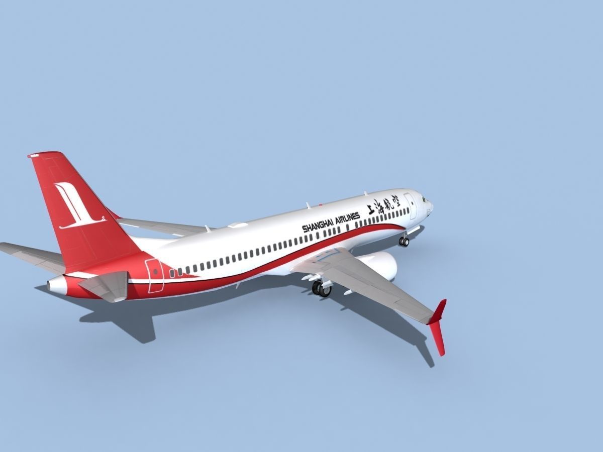 Boeing 737-800 Max Shanghai 3D model_5
