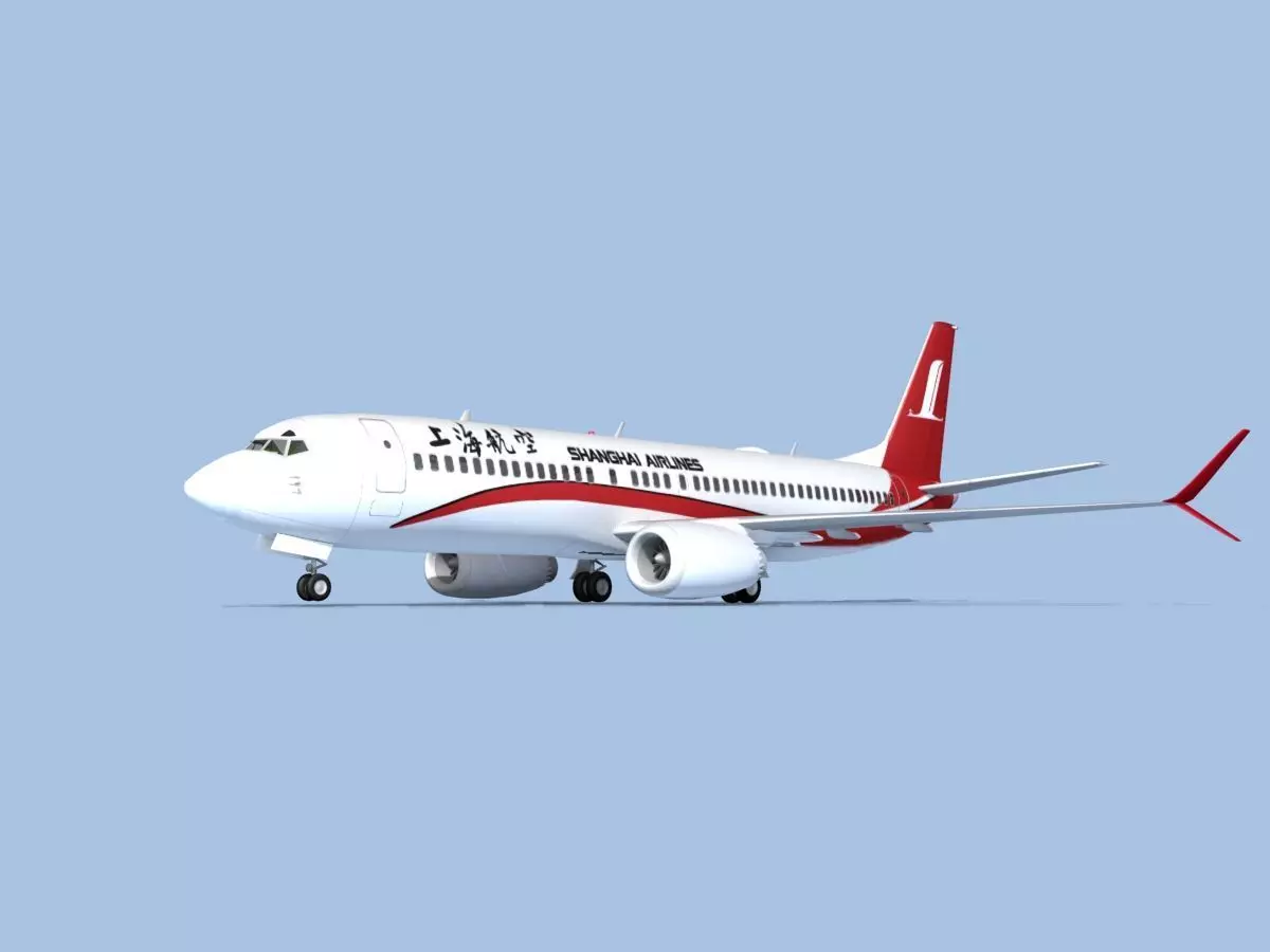 Boeing 737-800 Max Shanghai 3D model_0