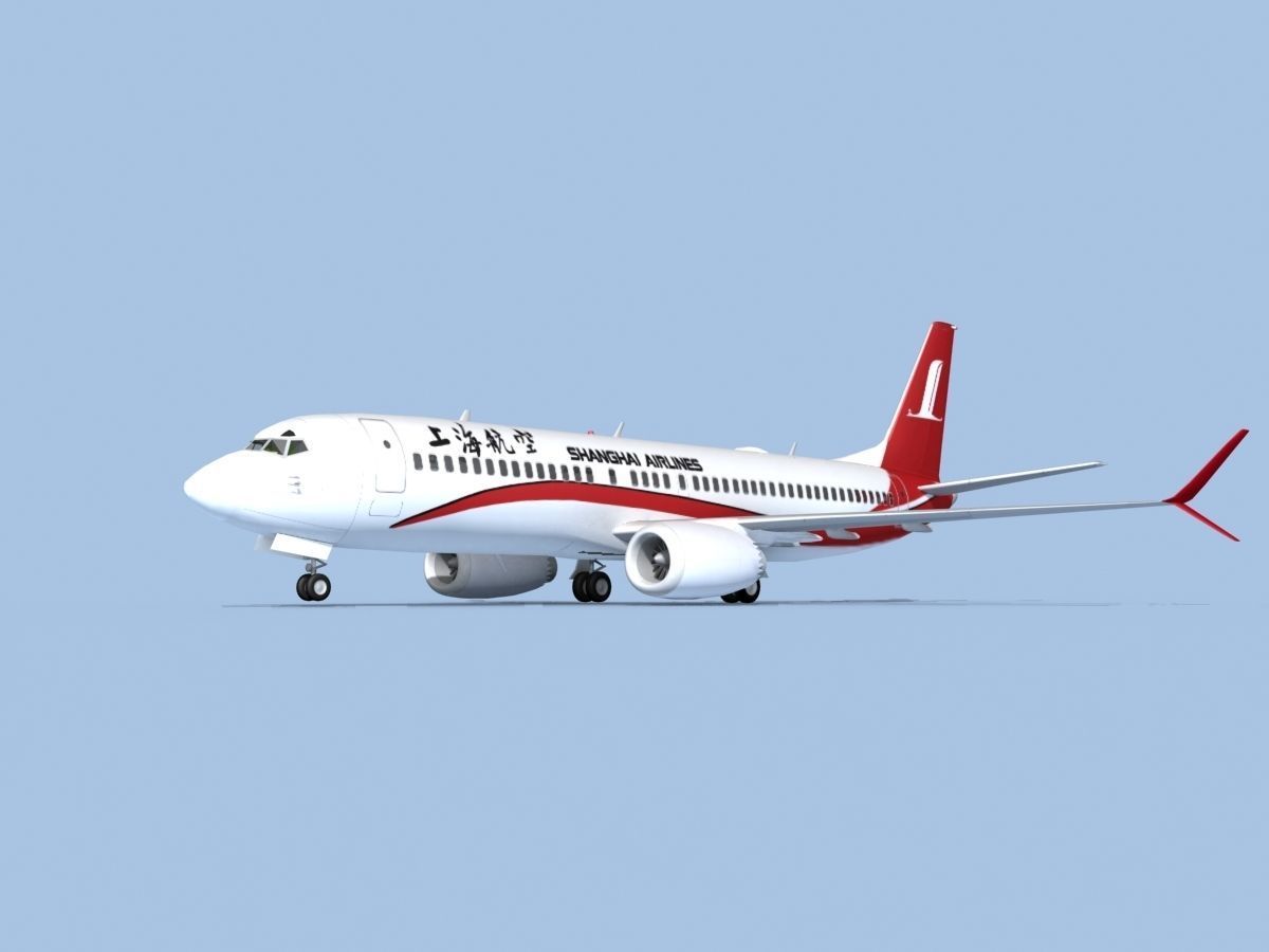 Boeing 737-800 Max Shanghai 3D model