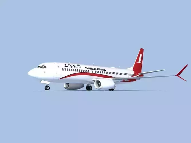Boeing 737-800 Max Shanghai 3D model
