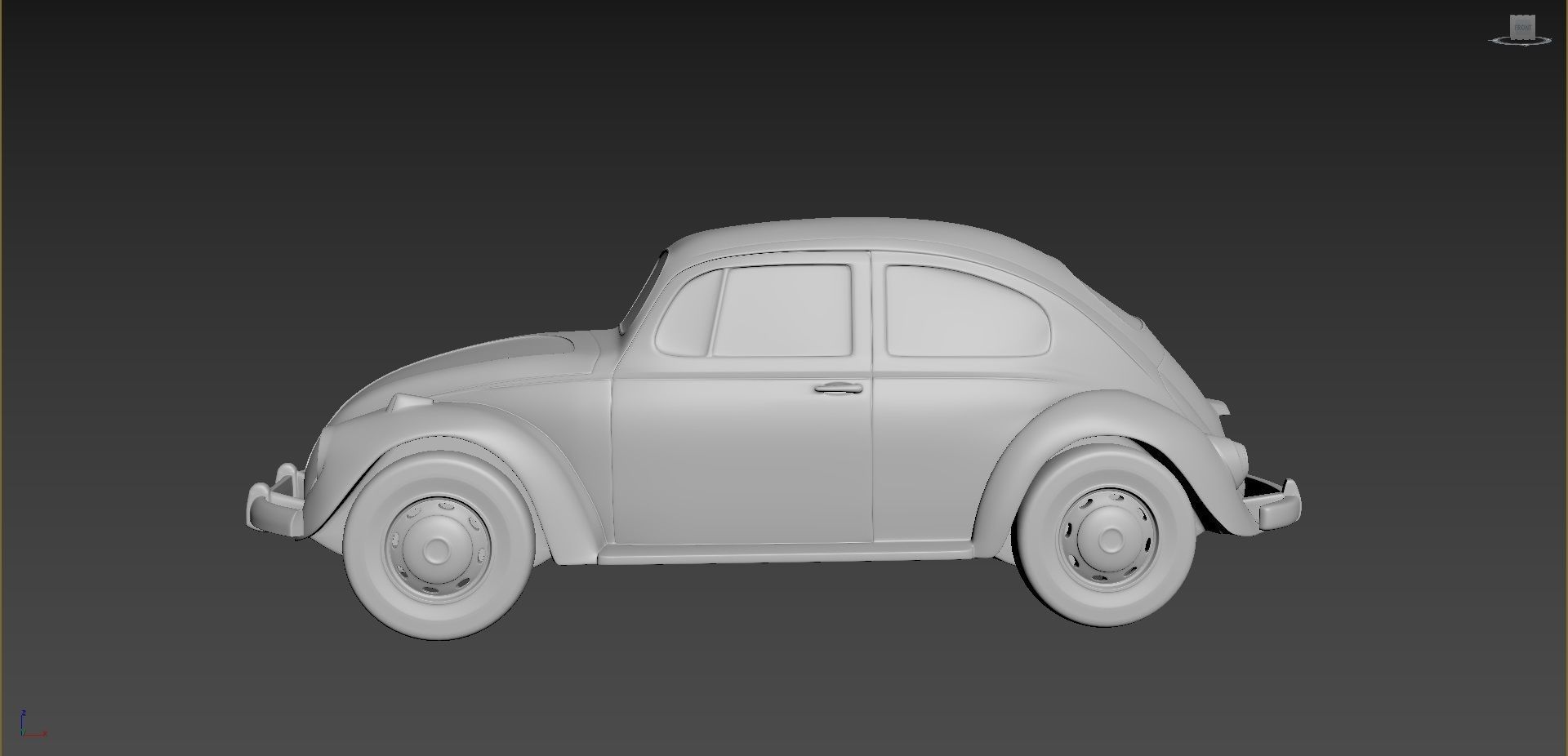 Volkswagen Beetle 1967  3D print model_1