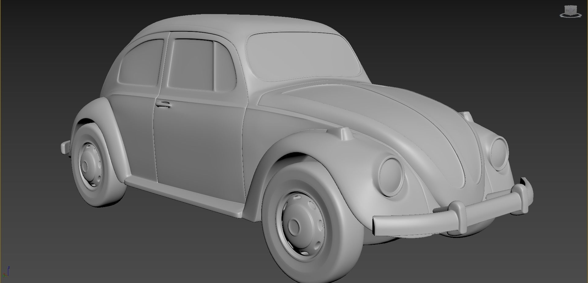 Volkswagen Beetle 1967  3D print model_5