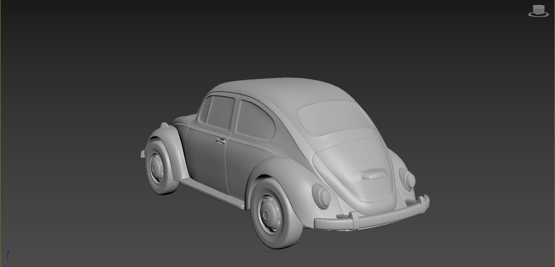 Volkswagen Beetle 1967  3D print model_2