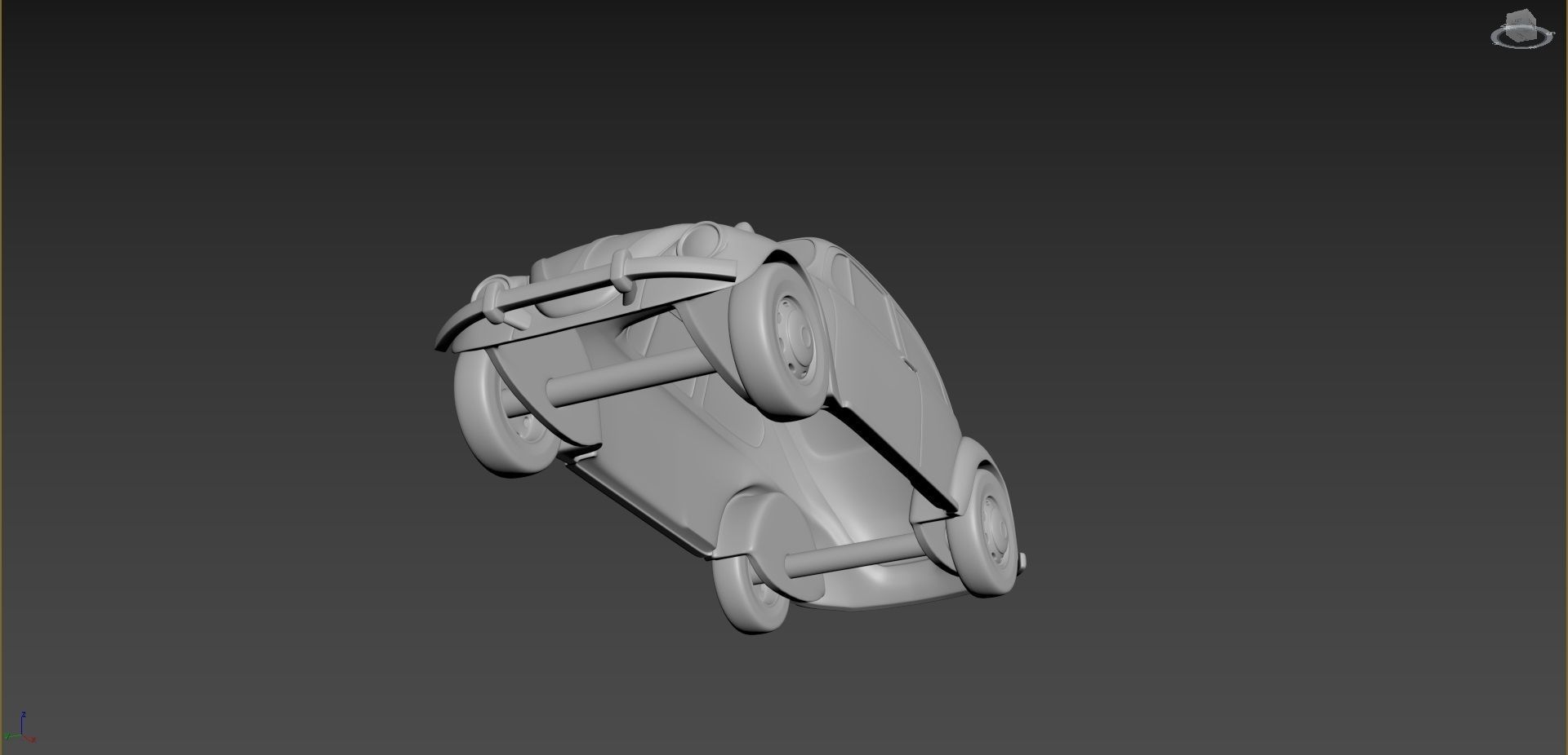 Volkswagen Beetle 1967  3D print model_6