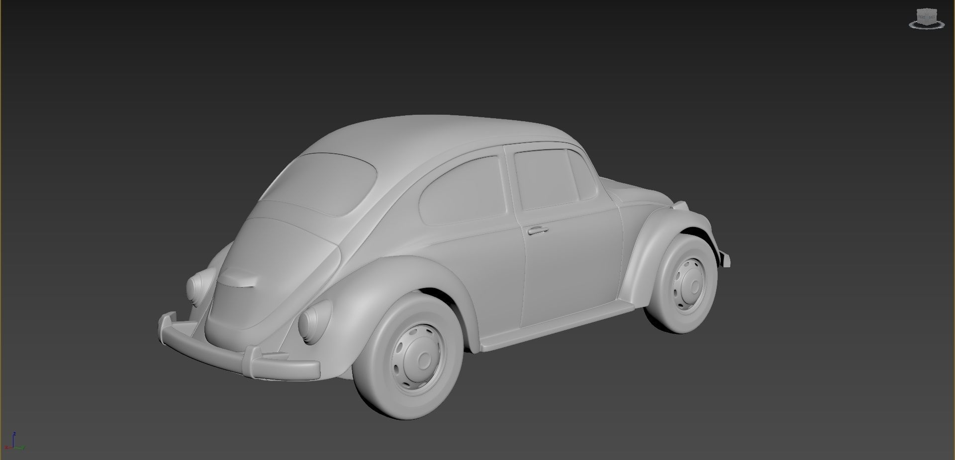 Volkswagen Beetle 1967  3D print model_4