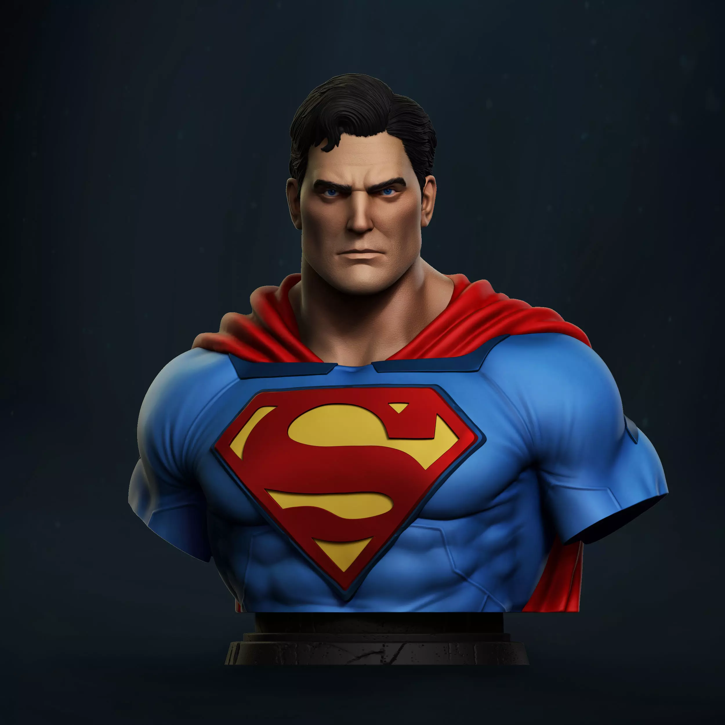 Stl Superman Bust  3D print model_0
