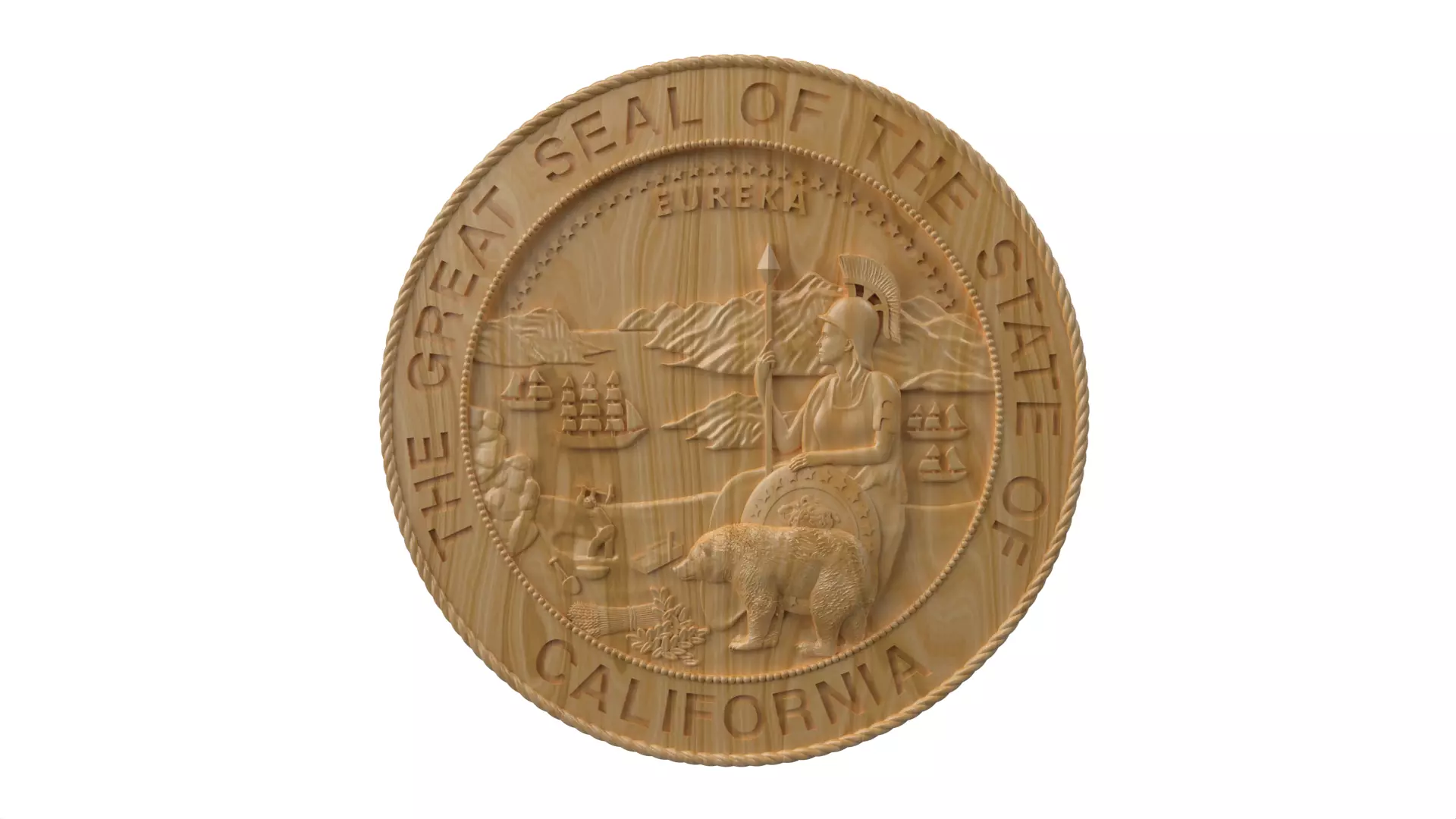 California state seal 3D print model
